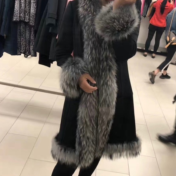 SOLD PORTS 1961 Wool and real raccoon fur coat - Picture 11 of 11